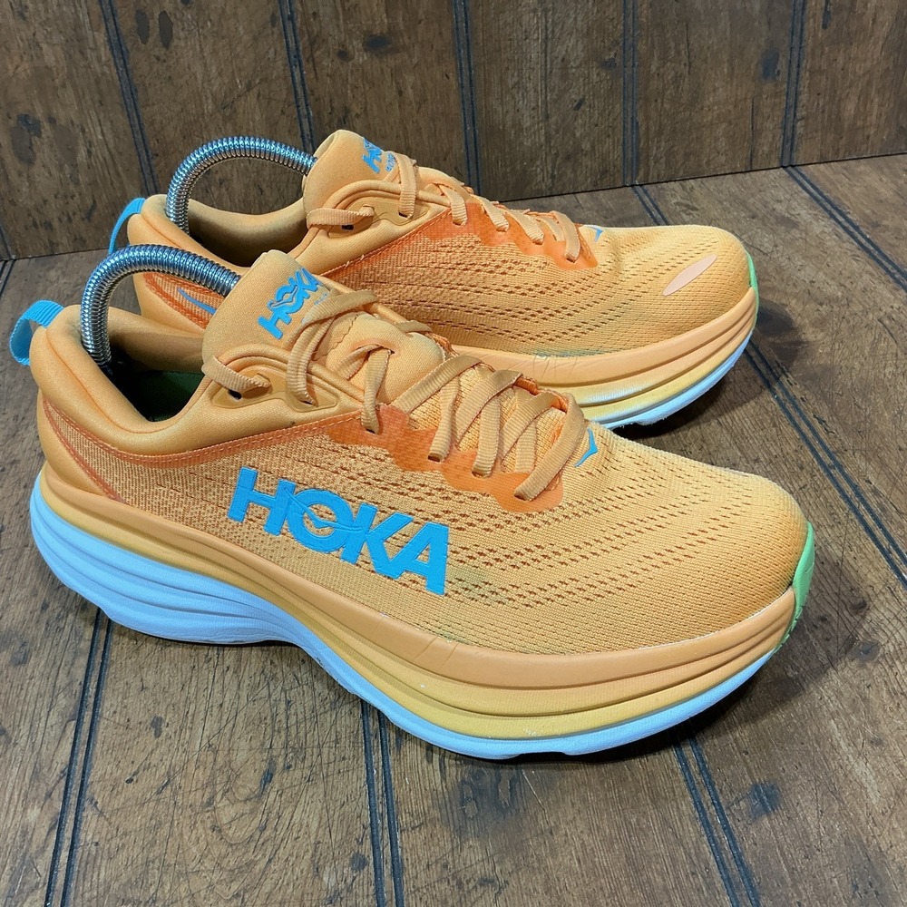 Hoka One One Bondi 8 Solar Flare Lettuce 1127952 SLRL Women's Size 9.5 B Sneaker